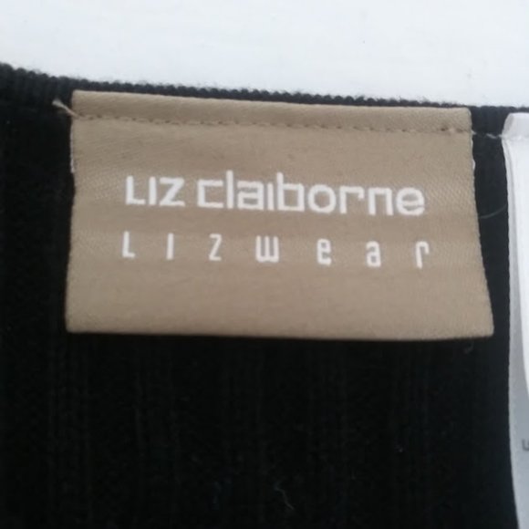 Liz Claiborne Liz wear women's size L black sweater - Picture 12 of 15